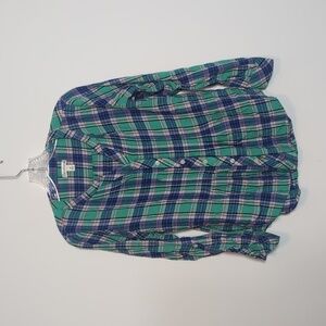 Croft & Barrow Blue and Green Button Down Shirt
